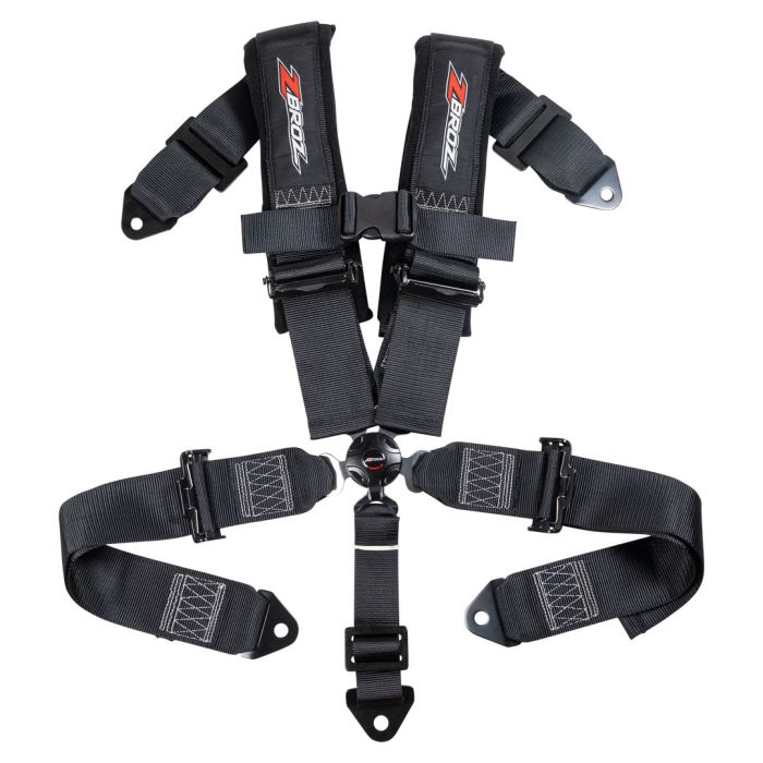 Cam Lock Safety Harness Seat Belts - 5pt Black